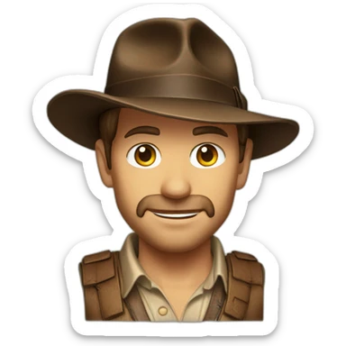 indiana jones sticker