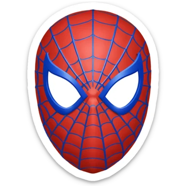 Spiderman head sticker