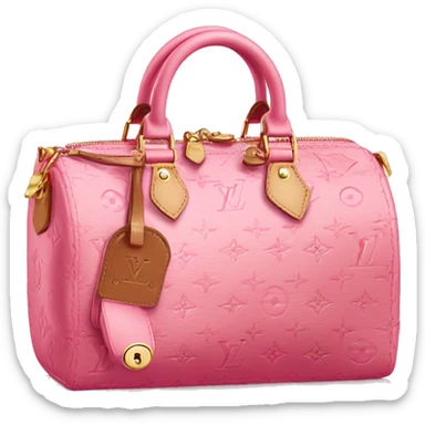 Louis Vuitton bag pink sticker