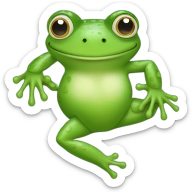 frog-and-lilypad sticker
