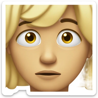 Sad teary eyed sticker