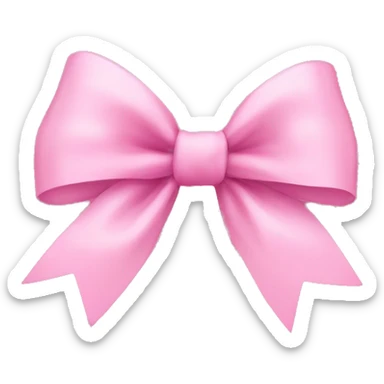 pink bow sticker