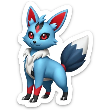 Zorua-Umbreon-Zangoose-fusion (full body) sticker