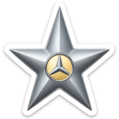 Mercedes logo sticker