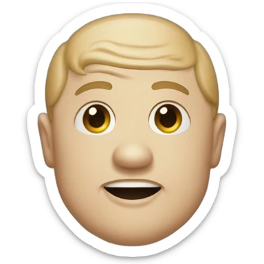 Curly Howard three stooges sticker