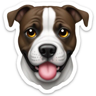 Staffordshire with a ball sticker