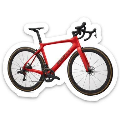 giant brand red road bike sticker