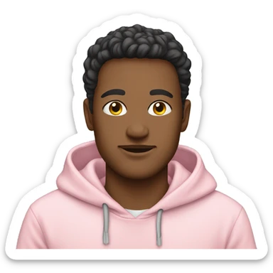 Light pink hoodie sticker