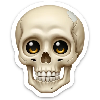 Squelette qui pleure sticker