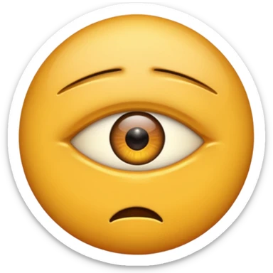 Eye twitch emoji sticker