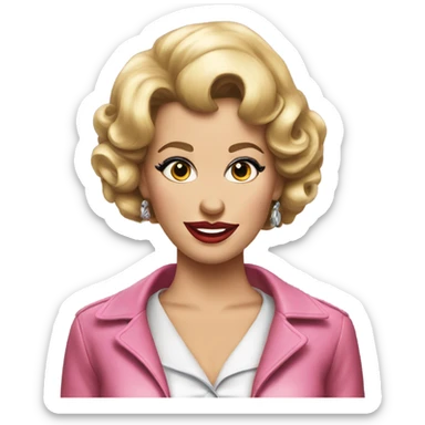 Grease movie 50s woman  sticker