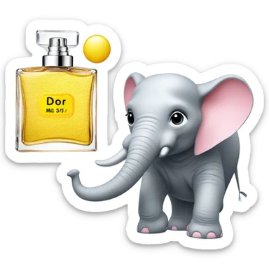 Miss Dior perfume and drunk elephant  sticker