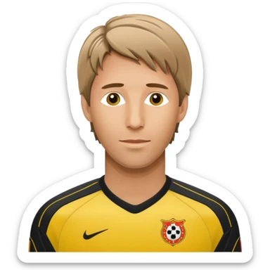Edwin van der Sar in a classic goalkeeper kit sticker