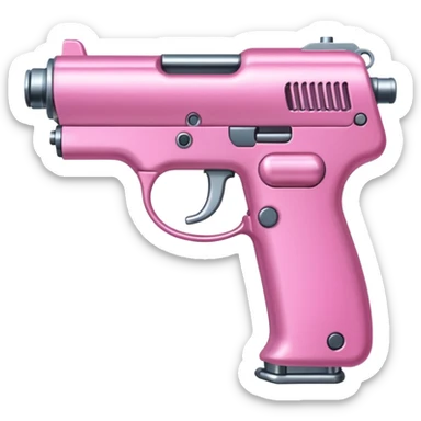 pink tattoo gun sticker