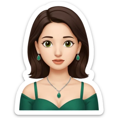 pretty bratz genmoji that looks like tamannah bhatia (bollywood actress), wearing a dark green sweetheart neckline top, dark brown hair, light makeup, no necklace, dangly earrings, side hair part, fair. dark brown eyes


Show her coughing sticker