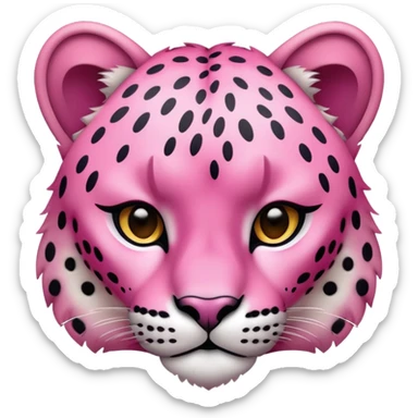 Pink cheetah  sticker