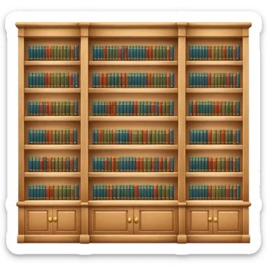 a full view of Library sticker