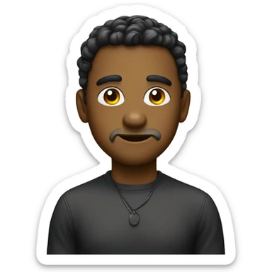 Side eye emoji with kinky smile sticker