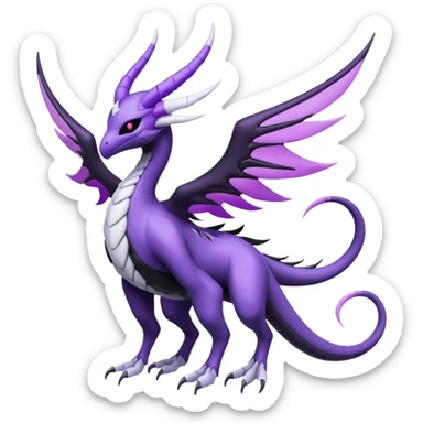 Lunala-Darkrai-Palkia-Fakémon-hybrid-creature (full body)  sticker