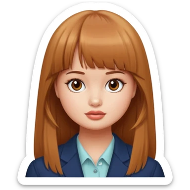 Debby Ryan (straight bangs) in Big City Greens sticker