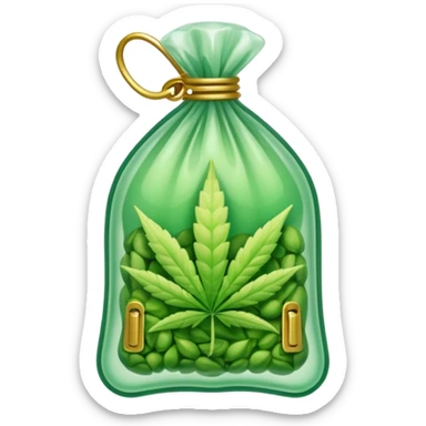 weed bud pack zip transparent sticker