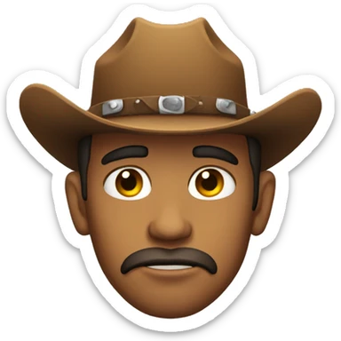 sad sensual cowboy sticker