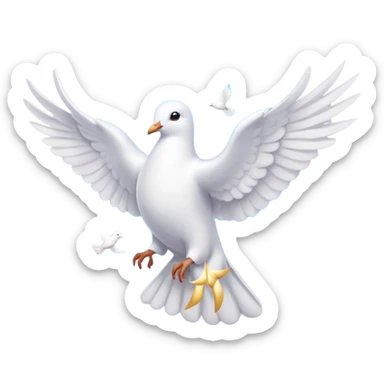 Charismatic Christianity holy spirit with dove sticker