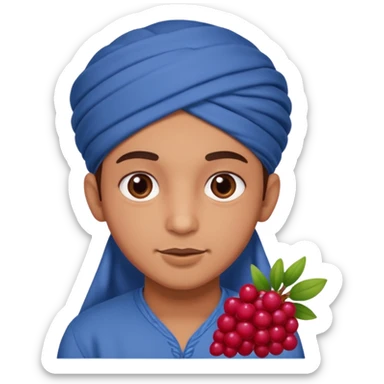 Cute moroccan chubby berry sticker