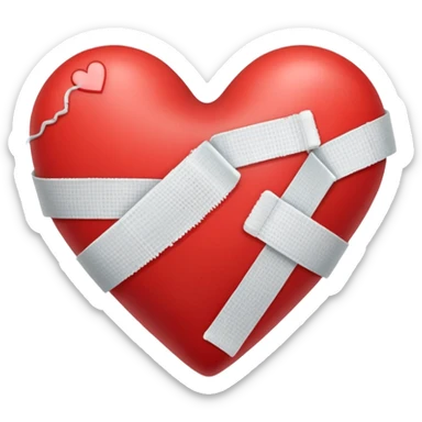 Heart with bandage for 'Sorry' song sticker