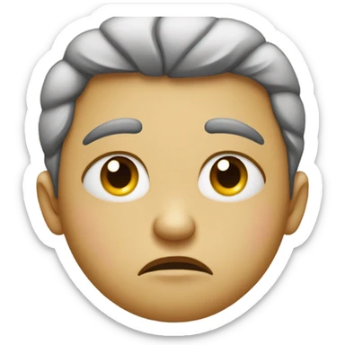 Pouty face with tears  sticker