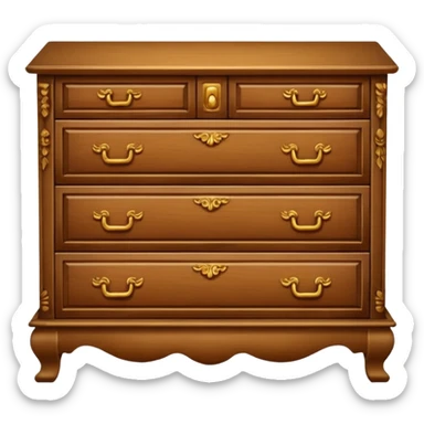 Cupboard-commode-drawer sticker