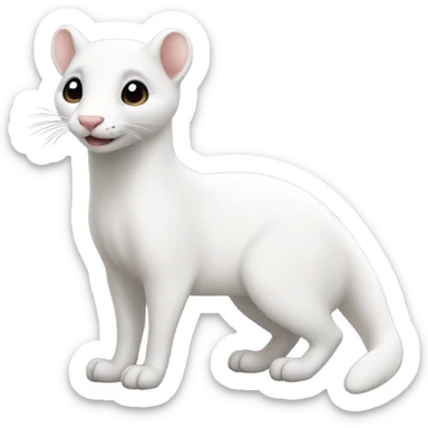 Snow ermine  sticker