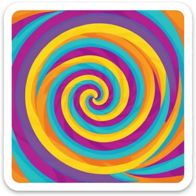 psychedelic wall carpet sticker