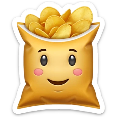 potato chip snacks sticker