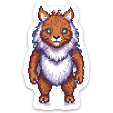 Neon Splash Fantasy Furry Animal Creature  sticker