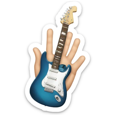 Rockstar hand emoji sticker