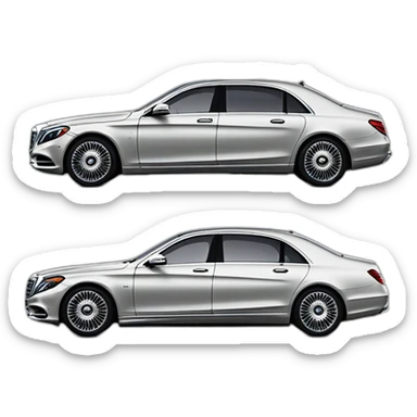 Mercedes maybach profile parallel view sticker