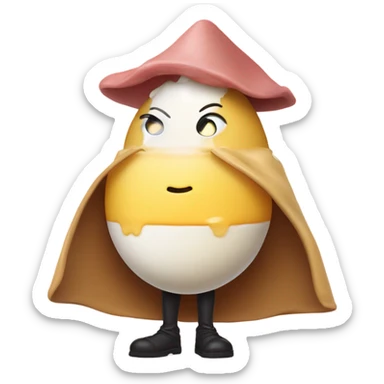 Eggs Benedict as a person sticker