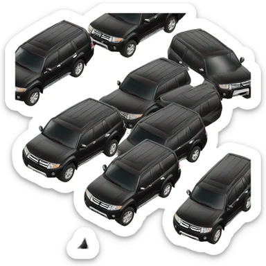 Black Mitsubishi Pajero Wagon 2012 sticker