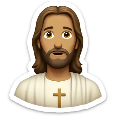 jesus christ pray sticker