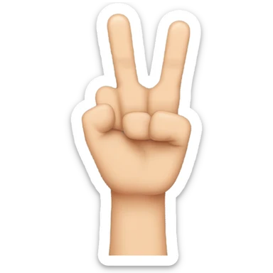 a hand that shows rock'n'roll sign sticker