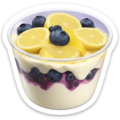Lemon blueberry yogurt parfait  sticker