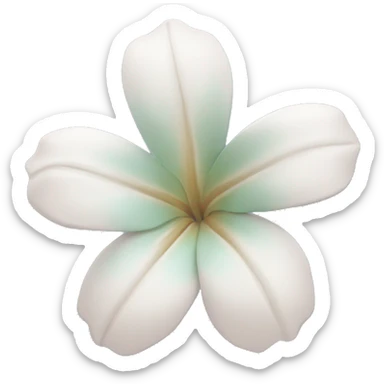 pastel blue Tropical flower sticker