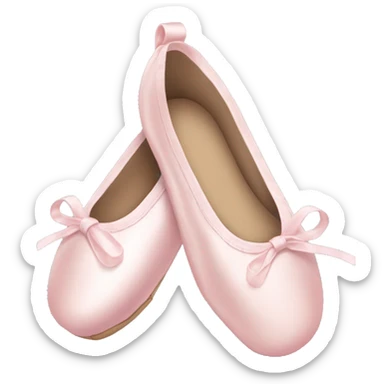 Pale pink ballet shoes sticker