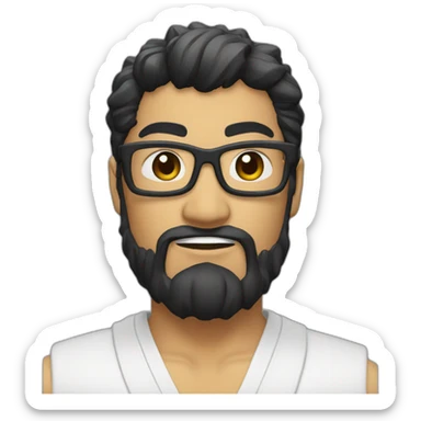 Ryu metisse avec des lunette sticker