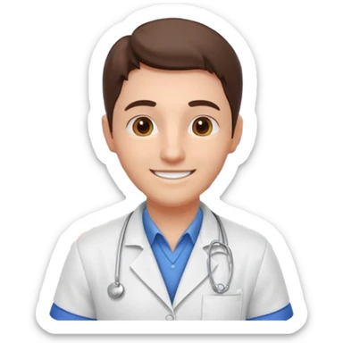 pharmacist portrait, head and shoulders only, wearing a pharmacy apron, casual outfit, friendly smile, retail pharmacy vibe, 3D cartoon, mobile game icon style, clean background, no text, no watermark sticker