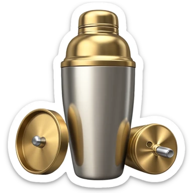 cocktail shaker sticker