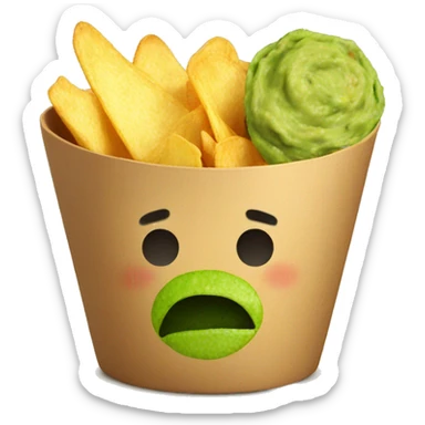 chips and guacamole  sticker