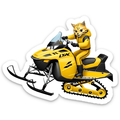 Lynx brand snowmoblie wheelies sticker