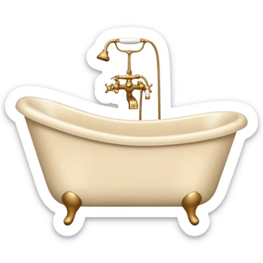 Bathtub beige sticker